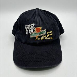 Vintage Gatorade Sweat it Out Play the Game 1996 NBA‎ Finals Snapback Hat Black